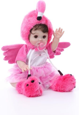 Baby Dolls, 18inch Large Realistic Cute Soft Body Baby Doll Real Life Baby Dolls with Accessories for 3+ Year Old Girls Gifts, Pretend Play, Collection, Love Slogan Design in Saudi Arabia