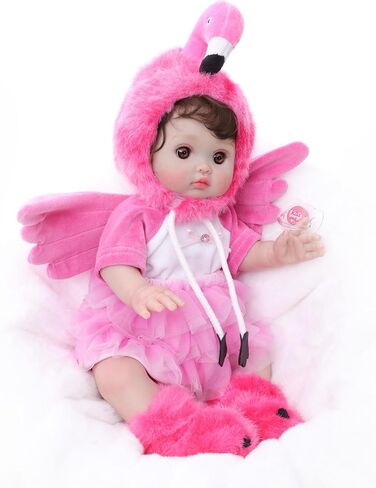 Baby Dolls, 18inch Large Realistic Cute Soft Body Baby Doll Real Life Baby Dolls with Accessories for 3+ Year Old Girls Gifts, Pretend Play, Collection, Love Slogan Design in Saudi Arabia