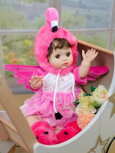 Baby Dolls, 18inch Large Realistic Cute Soft Body Baby Doll Real Life Baby Dolls with Accessories for 3+ Year Old Girls Gifts, Pretend Play, Collection, Love Slogan Design in Saudi Arabia