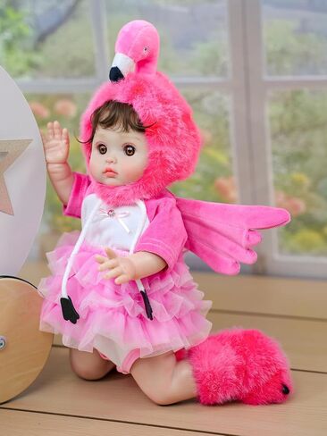 Baby Dolls, 18inch Large Realistic Cute Soft Body Baby Doll Real Life Baby Dolls with Accessories for 3+ Year Old Girls Gifts, Pretend Play, Collection, Love Slogan Design in Saudi Arabia