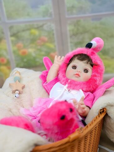 Baby Dolls, 18inch Large Realistic Cute Soft Body Baby Doll Real Life Baby Dolls with Accessories for 3+ Year Old Girls Gifts, Pretend Play, Collection, Love Slogan Design in Saudi Arabia