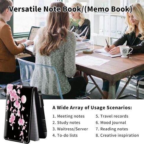 Small Pocket Notepad Holder Set with American Flag Theme, Included Mini Pocket Notepad Holder with 50 Lined Sheets, 1 Pen and 2 Pieces Memo Book Refills 2.28 x 4.1 Inch 30 Lined Paper Per Note Pad in Kuwait