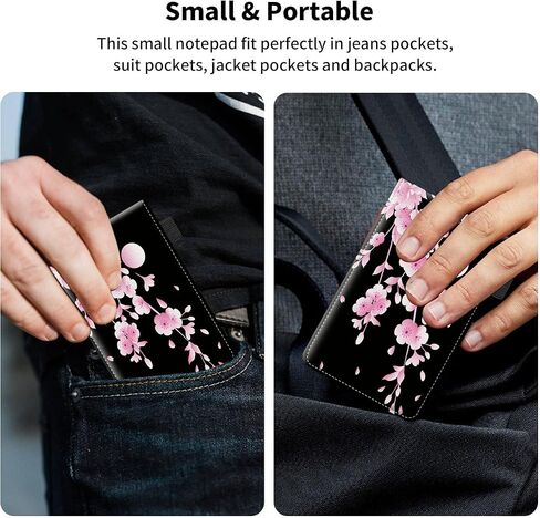 Small Pocket Notepad Holder Set with American Flag Theme, Included Mini Pocket Notepad Holder with 50 Lined Sheets, 1 Pen and 2 Pieces Memo Book Refills 2.28 x 4.1 Inch 30 Lined Paper Per Note Pad in Kuwait