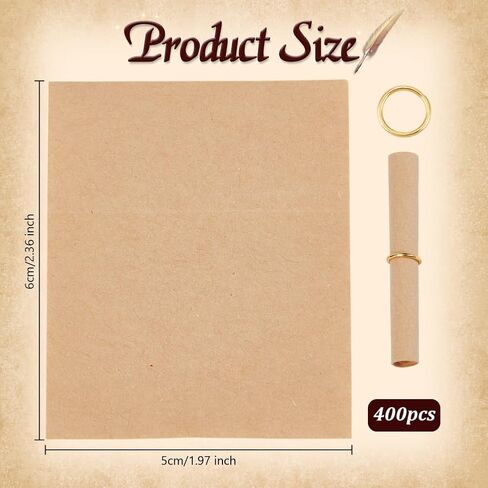 OLYCRAFT Mini Paper Scrolls for Writing Mini Writable Paper Scrolls Vintage Message Scrolls for Wishing Bottles Present Decor in Saudi Arabia