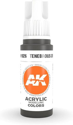 AK Interactive 3rd Gen Acrylic Tenebrous Grey 17ml in Saudi Arabia