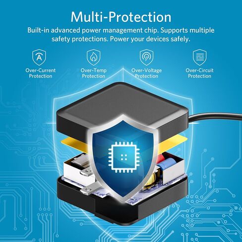 Belker 90w Universal Laptop Charger AC Adapter for Hp Dell Toshiba IBM Lenovo Acer Asus Samsung Sony Fujitsu Gateway Notebook Ultrabook with 5V 2.4A Fast Charging USB Port in Saudi Arabia