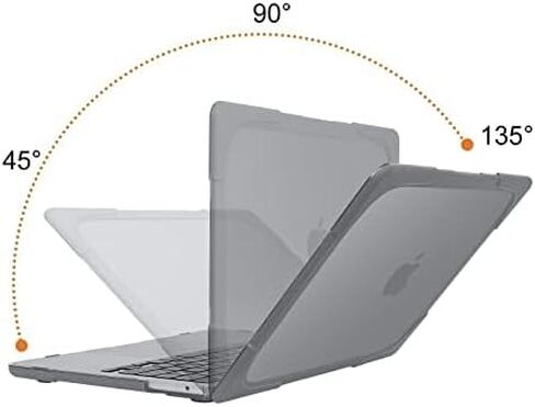 Moseso متوافق مع MacBook Air 15 بوصة Case 2025 2024 2023 الإصدار M4 A3241 M3 A3114 M2 A2941 ، غطاء قشرة صلبة من البلاستيك الثقيلة مع طية الغلاف وغطاء لوحة المفاتيح ، والوردي ، الوردي in Saudi Arabia