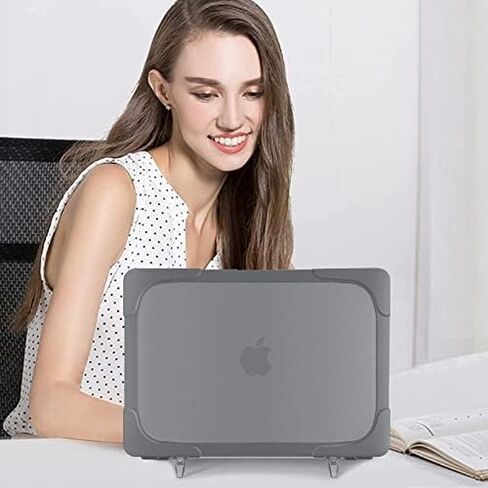 Moseso متوافق مع MacBook Air 15 بوصة Case 2025 2024 2023 الإصدار M4 A3241 M3 A3114 M2 A2941 ، غطاء قشرة صلبة من البلاستيك الثقيلة مع طية الغلاف وغطاء لوحة المفاتيح ، والوردي ، الوردي in Saudi Arabia