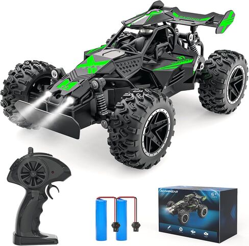 سيارة التحكم عن بُعد في Acammzar ، 1:18 سيارات RC عالية السرعة للأطفال ، 20 كم/ساعة شاحنة RC Monster على الطريق مع ألعاب الأضواء للأولاد والأحمر in Saudi Arabia