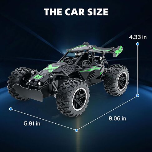 سيارة التحكم عن بُعد في Acammzar ، 1:18 سيارات RC عالية السرعة للأطفال ، 20 كم/ساعة شاحنة RC Monster على الطريق مع ألعاب الأضواء للأولاد والأحمر in Saudi Arabia