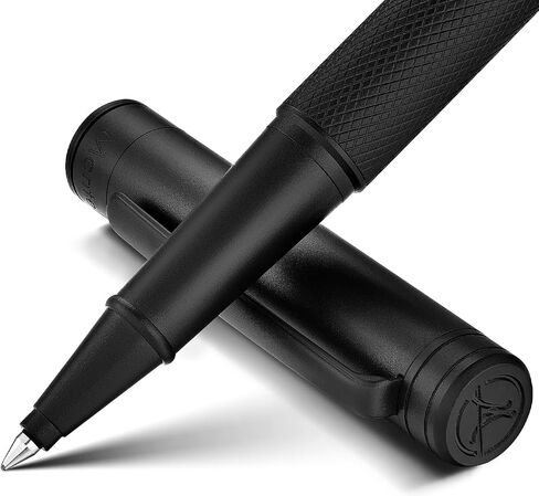 Silver Rollerball Pen, Stunning Luxury Pen with Mesh Texture Design, Bright Silver Chrome Finish, Schmidt refill, Nice Gift Set for Men & Women, Executive, Office, Graduation, Fancy Pens in Saudi Arabia