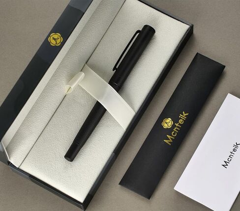 Silver Rollerball Pen, Stunning Luxury Pen with Mesh Texture Design, Bright Silver Chrome Finish, Schmidt refill, Nice Gift Set for Men & Women, Executive, Office, Graduation, Fancy Pens in Saudi Arabia