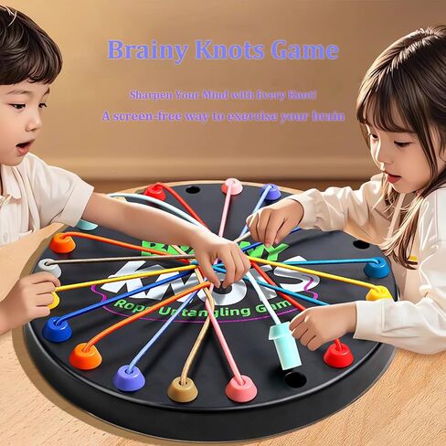 Brainy Brainy Brope Rope Undaggling Game - ألعاب ألغاز ممتعة للأطفال والكبار! سلسلة الإستراتيجية التعليمية المحمولة لعبة لتدريب مهارات الدماغ والانعكاس in Kuwait