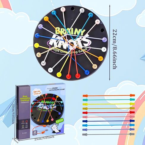 Brainy Brainy Brope Rope Undaggling Game - ألعاب ألغاز ممتعة للأطفال والكبار! سلسلة الإستراتيجية التعليمية المحمولة لعبة لتدريب مهارات الدماغ والانعكاس in Kuwait