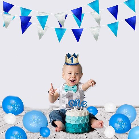 Zwiebeco 39ft Navy Blue Silver Glitter Fabric Fabric Banting Banner Banner Banngle Banner Banner for Birthday Wedding Baby Shower Treed Ahoy Achor secorts party scensions supplies in Kuwait