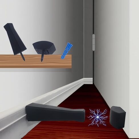 Sleek Magnetic Door Stop, Door Catch, for Interior Doors, 4lb Retention for Drywall Compatibility and Ease of use. in Saudi Arabia