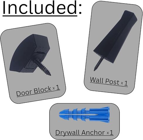 Sleek Magnetic Door Stop, Door Catch, for Interior Doors, 4lb Retention for Drywall Compatibility and Ease of use. in Saudi Arabia