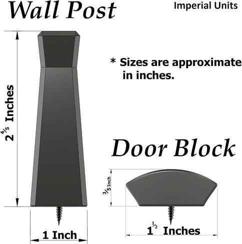 Sleek Magnetic Door Stop, Door Catch, for Interior Doors, 4lb Retention for Drywall Compatibility and Ease of use. in Saudi Arabia