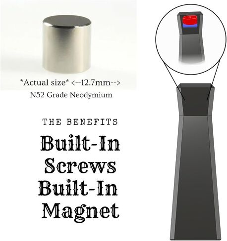 Sleek Magnetic Door Stop, Door Catch, for Interior Doors, 4lb Retention for Drywall Compatibility and Ease of use. in Saudi Arabia