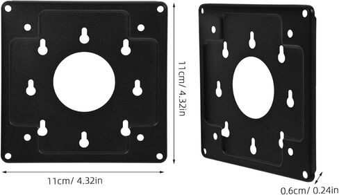 1SET MINI PC BRACKET ، شاشات نظام محول Monitors مع اللولب ، فاصل حامل عالمي لشاشة الكمبيوتر المحمول استخدام جدار مكتب توفير الفضاء in Saudi Arabia