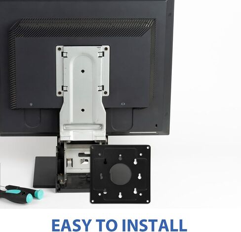 1SET MINI PC BRACKET ، شاشات نظام محول Monitors مع اللولب ، فاصل حامل عالمي لشاشة الكمبيوتر المحمول استخدام جدار مكتب توفير الفضاء in Saudi Arabia