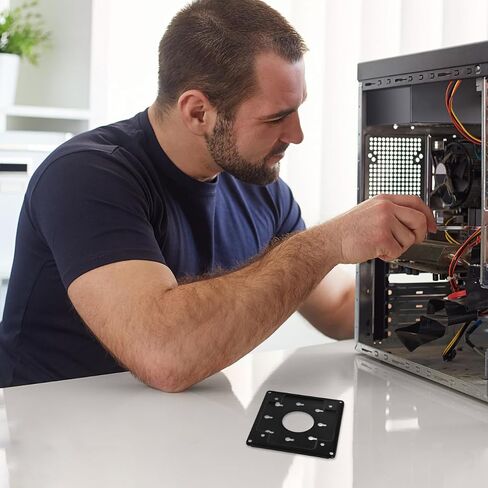 1SET MINI PC BRACKET ، شاشات نظام محول Monitors مع اللولب ، فاصل حامل عالمي لشاشة الكمبيوتر المحمول استخدام جدار مكتب توفير الفضاء in Saudi Arabia