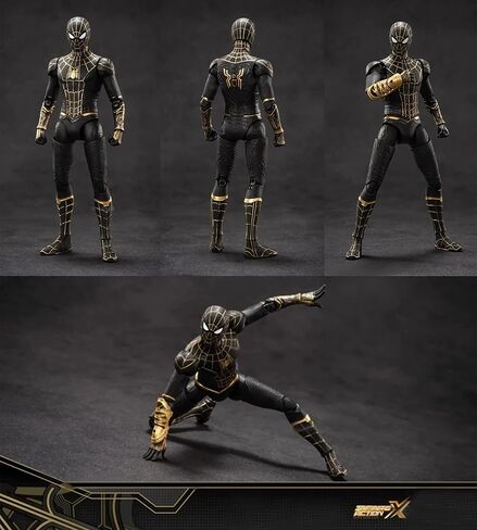 Iron Spider Action Figures 7inch 1/10 Scale All Joints Movable Superhero 2.0 Series Exquisite Collection Toy in Saudi Arabia