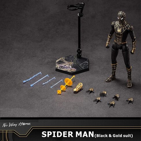 Iron Spider Action Figures 7inch 1/10 Scale All Joints Movable Superhero 2.0 Series Exquisite Collection Toy in Saudi Arabia