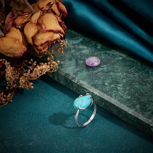Benecreat 925 Sterling Silver 5 Claws Ring Pray Ring Base Base ، قاعدة خاتم فارغة قابلة للتعديل لإنشاء أحجار الأحجار الكريمة غير النظامية ، خاتم المجوهرات المصنوعة يدوياً in Saudi Arabia