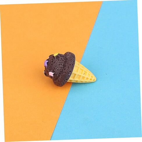 15Pcs Assorted Color Artificial Ice Cream Cone Props - Realistic Fake Ice Cream Models for Home Decoration Photography and Play in Saudi Arabia
