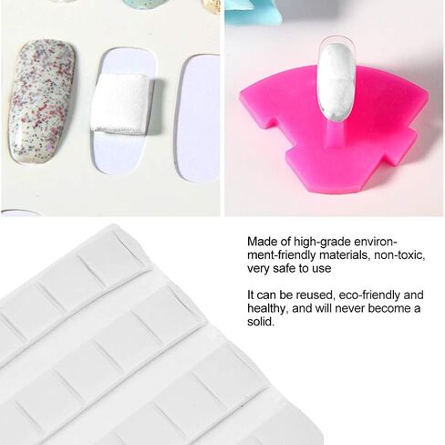 Zjchao Nail Nail Art Glue ، فن الأظافر غراء الطين نصائح الأظافر عرض الوقوف الطين in Saudi Arabia