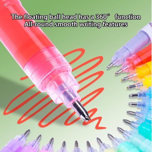 Acrylic Paint Markers, 12 Colors Highlighter Acrylic Pens with Bullet Tip,Strong Coverage, Large Ink Capacity, Multi-Purpose Paint Pens for Rock Painting, Crafts, DIY, Art Supplies in Saudi Arabia