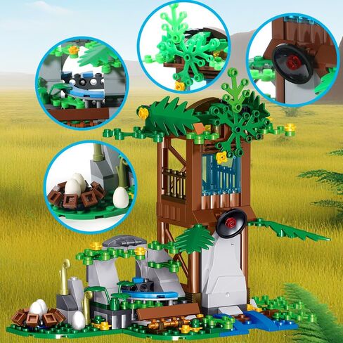 546 Pcs Dinosaurs Building Blocks Set, Dinosaur Toys for Age 6+Years,Dinosaur Park World, Construction Dino Birthday Gifts for Boys in Saudi Arabia