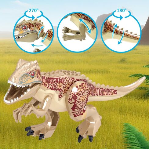 546 Pcs Dinosaurs Building Blocks Set, Dinosaur Toys for Age 6+Years,Dinosaur Park World, Construction Dino Birthday Gifts for Boys in Saudi Arabia