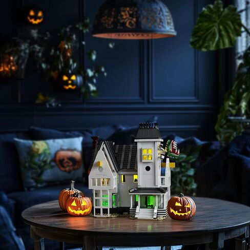 Horror Movie Beetle House Halloween Building Blocks Set, Betelgeuse Sandworm Monster Lydia Deetz Toys Compatible with Lego, Creative Birthday Decor Gift for Film Fans 18+ Adult (1851pcs) in Saudi Arabia