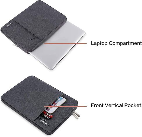 Mosiso متوافق مع MacBook Air Case 15 بوصة 2023 A2941 M2 ، علبة بلاستيكية هندسية متناظرة شديدة التحمل مع مصد TPU وكيس الأكمام العمودي وغطاء لوحة المفاتيح ونوع C ، Space Gray & Black in Saudi Arabia