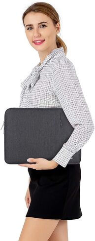 Mosiso متوافق مع MacBook Air Case 15 بوصة 2023 A2941 M2 ، علبة بلاستيكية هندسية متناظرة شديدة التحمل مع مصد TPU وكيس الأكمام العمودي وغطاء لوحة المفاتيح ونوع C ، Space Gray & Black in Saudi Arabia