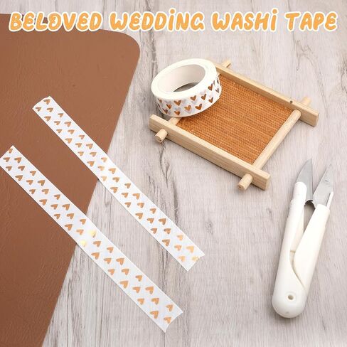 2pcs شريط قلب رقائق washi ، الحب أشرطة القلوب القلوب الشريط زخرفة الأشرطة الزخرفية لسكروكينغ DIY الحرف الديكور البرونزية in Saudi Arabia