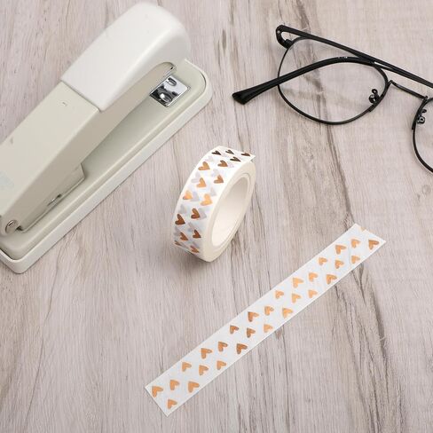 2pcs شريط قلب رقائق washi ، الحب أشرطة القلوب القلوب الشريط زخرفة الأشرطة الزخرفية لسكروكينغ DIY الحرف الديكور البرونزية in Saudi Arabia