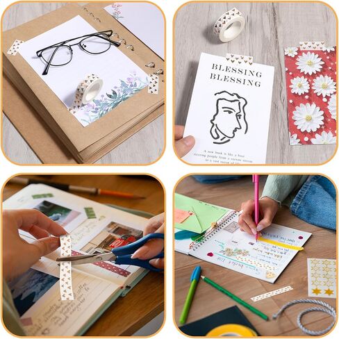 2pcs شريط قلب رقائق washi ، الحب أشرطة القلوب القلوب الشريط زخرفة الأشرطة الزخرفية لسكروكينغ DIY الحرف الديكور البرونزية in Saudi Arabia