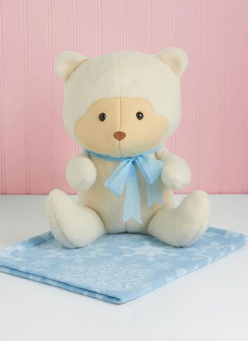 Simplicity Blanket and Plush Baby Bear, Kitty, and Puppy Sewing Pattern Kit by Elaine Heigl, Design Code S9838, One Size, Multicolor in Saudi Arabia