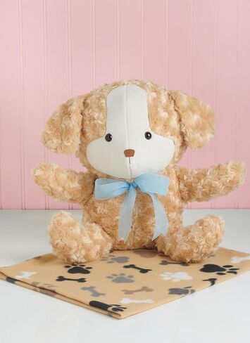 Simplicity Blanket and Plush Baby Bear, Kitty, and Puppy Sewing Pattern Kit by Elaine Heigl, Design Code S9838, One Size, Multicolor in Saudi Arabia