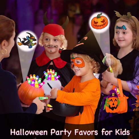 36PCS Halloween Party Favors for Kids,Halloween LED Light Up Finger Lights Goodie Bag Fillers Treats Glow In The Dark Toy Favors Bulk for Halloween Party Classroom Prizes Trick or Treats Gifts in Kuwait