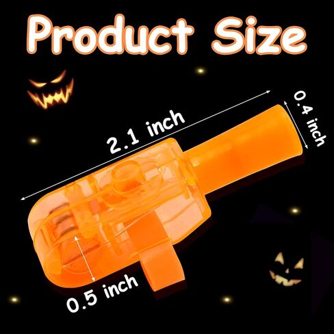 36PCS Halloween Party Favors for Kids,Halloween LED Light Up Finger Lights Goodie Bag Fillers Treats Glow In The Dark Toy Favors Bulk for Halloween Party Classroom Prizes Trick or Treats Gifts in Kuwait