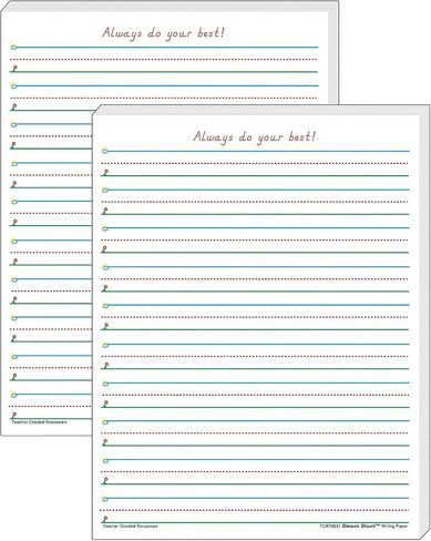 Teacher Created Resources TCR76531-2 Smart Start 1-2 Writing Paper 100 Sheets, 2 Packs in Saudi Arabia