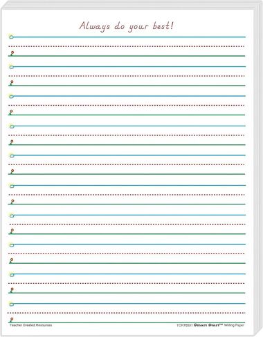 Teacher Created Resources TCR76531-2 Smart Start 1-2 Writing Paper 100 Sheets, 2 Packs in Saudi Arabia