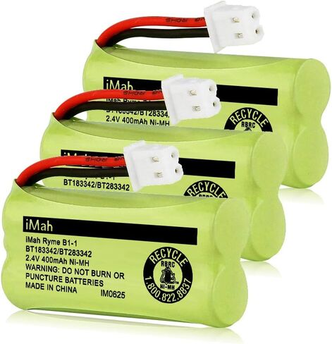 iMah BT183342 BT283342 Cordless Phone Battery Also Replace BT166342 BT266342 BT162342 BT262342, 6-Pack in Kuwait