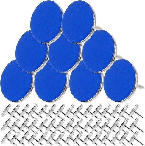 عاكس Thumbtacks 50pcs علامات Trame Trail High Flow للتخييم على المشي لمسافات طويلة في الهواء الطلق دبابيس دفع رأس مسطح in Saudi Arabia