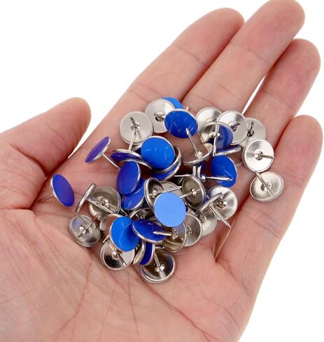 عاكس Thumbtacks 50pcs علامات Trame Trail High Flow للتخييم على المشي لمسافات طويلة في الهواء الطلق دبابيس دفع رأس مسطح in Saudi Arabia
