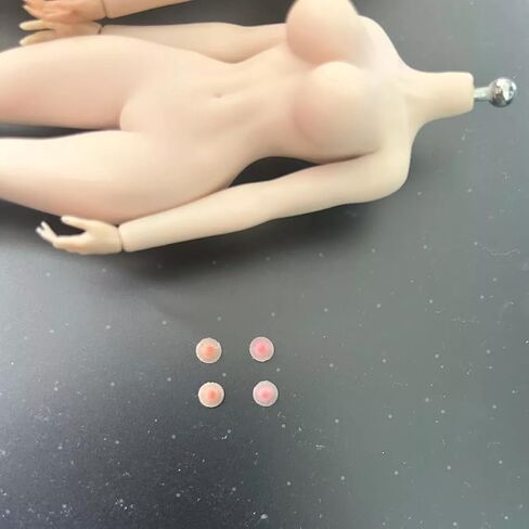 1/12 Scale Female Silicone Chest Patch Body Nipple Prop 2 Pairs Set for 6-inches Action Figure Body Doll, 1/12 Scale Female Action Figure Accessory in Saudi Arabia